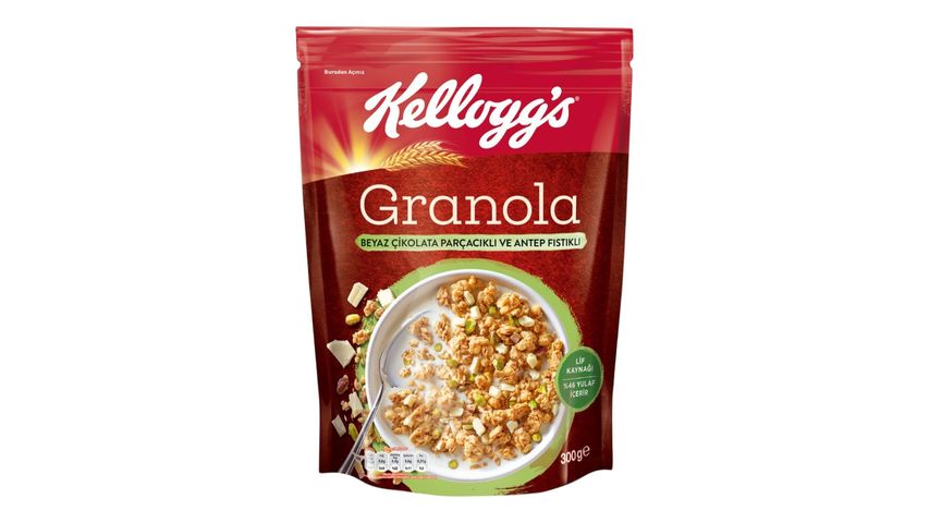 Kellogg's Antep Fıstıklı & Beyaz Çikolatalı Granola 300 g