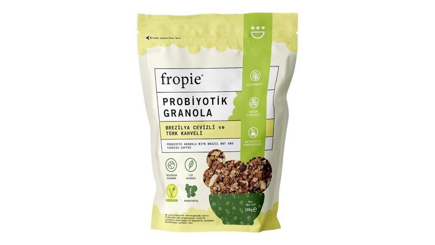 Fropie Brezilya Cevizli & Türk Kahveli Probiyotik Granola 200 g