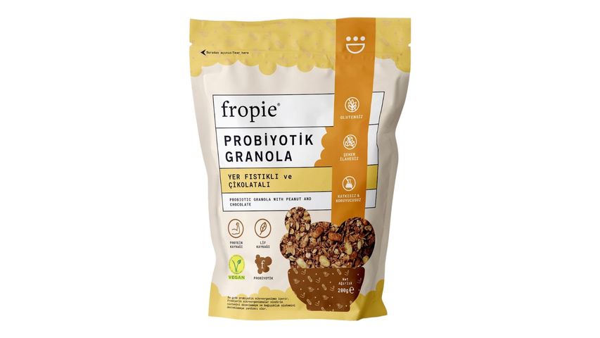 Fropie Yer Fıstığı & Çikolata Probiyotik Granola 200 g
