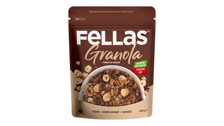 Fellas Fındık & Kakao Granola 200 g