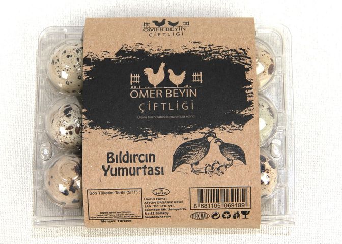 Ömer Beyin Çiftliği Quail Eggs 12 Pieces