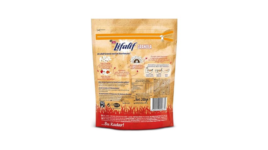 Eti Lifalif Kuru Elmalı & Hurmalı Granola 200 g