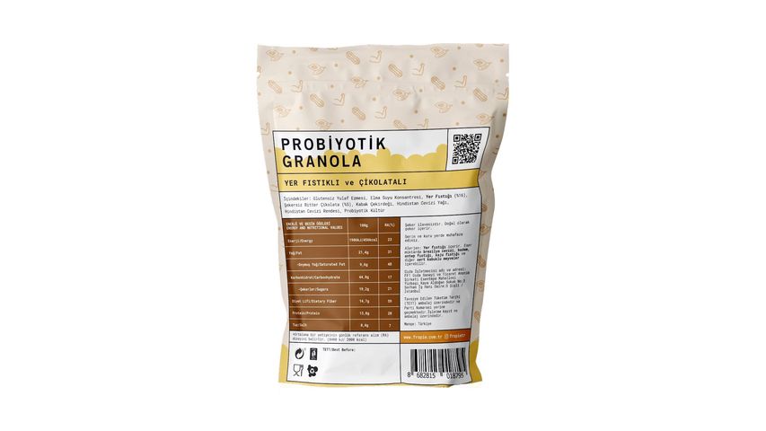 Fropie Yer Fıstığı & Çikolata Probiyotik Granola 200 g