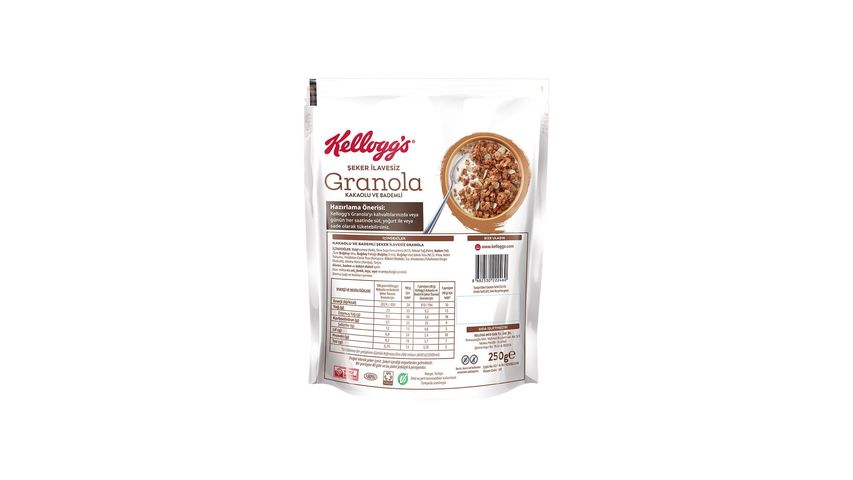 Kellogg's Şeker İlavesiz Kakao & Bademli Granola 250 g