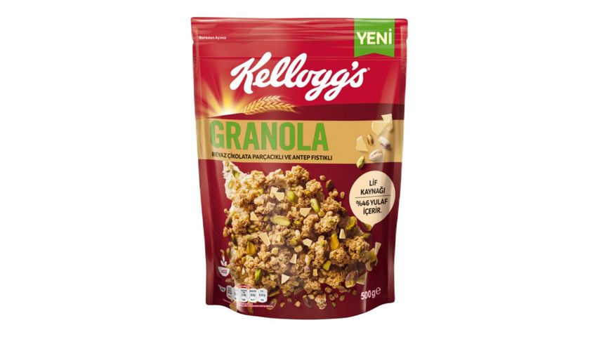 Kellogg's Antep Fıstıklı & Beyaz Çikolatalı Granola 500 g