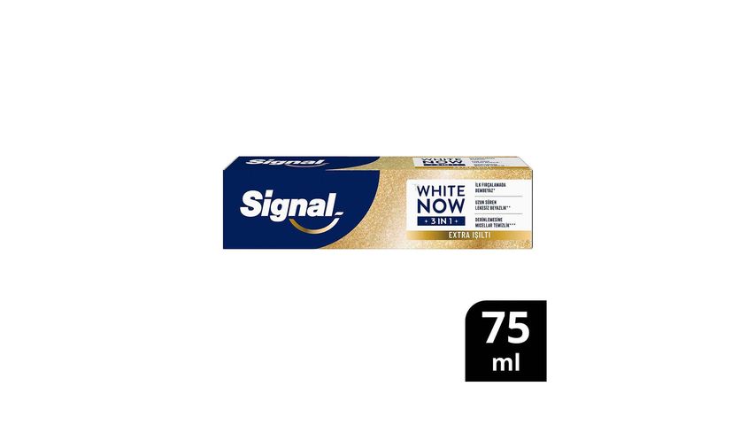 Signal White Now 3 in 1 Extra Sparkle Toothpaste 75 ml