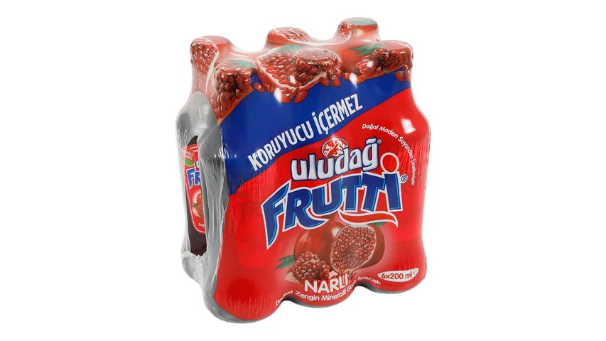 Uludağ Frutti Nar Aromalı Maden Suyu 6 x 200 ml