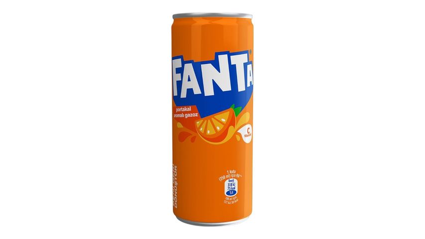 Fanta Portakal Aromalı Gazoz Kutu 250 ml