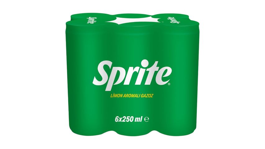 Sprite Limon Aromalı Gazoz Kutu 6 x 250 ml