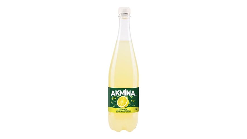 Akmina C Vitaminli Limon Aromalı Maden Suyu 1 L