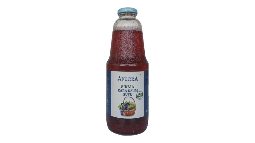 Ancora %100 Sıkma Kara Üzüm Suyu 1 L
