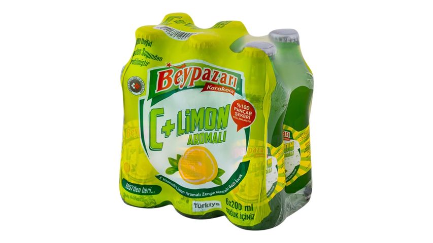 Beypazarı Limonlu C Vitaminli Doğal Maden Suyu 6 x 200 ml