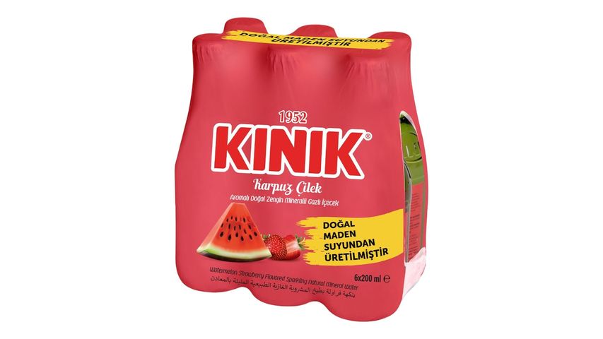 Kınık Karpuz Çilek Aromalı Maden Suyu 6 x 200 ml