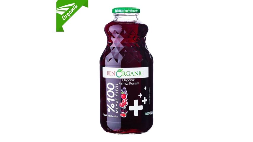 BenOrganic Organik Karışık Kırmızı Meyve Suyu 946 ml