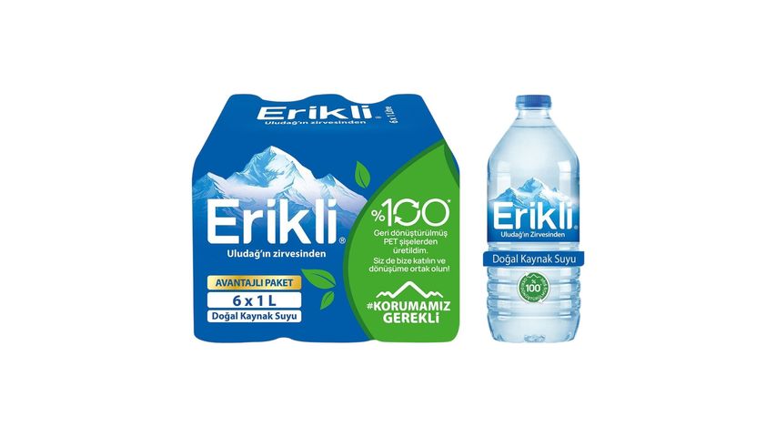 Erikli Natural Spring Water 6 x 1 L Pet