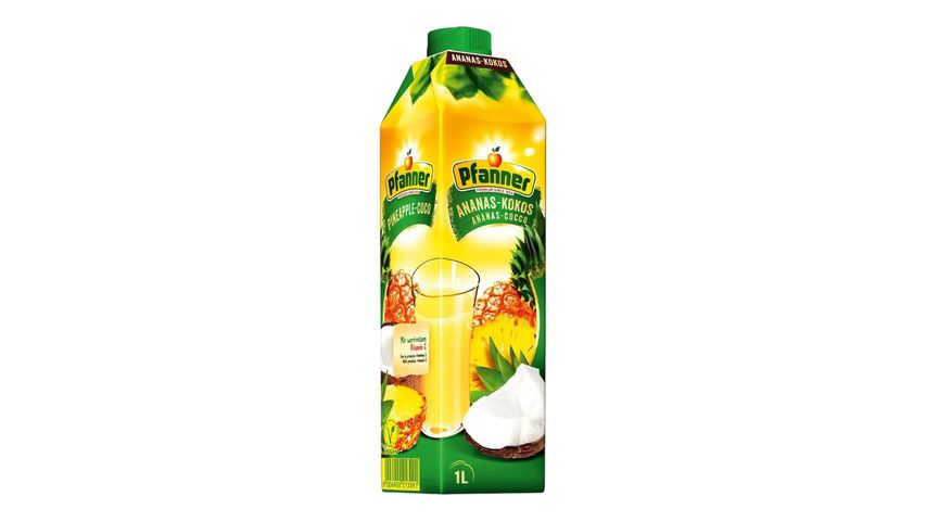 Pfanner Ananas & Hindistan Cevizli Aromalı Meyve Suyu 1 L