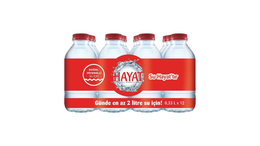 Hayat Doğal Mineralli Su 12 x 330 ml