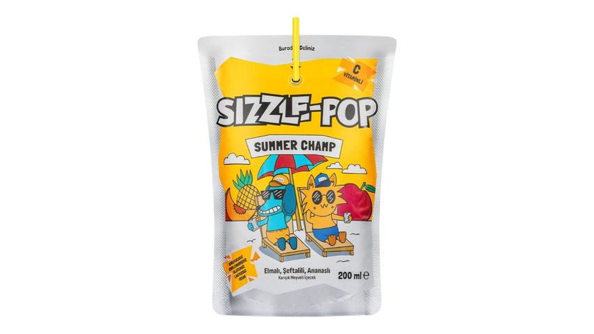 SIZZLE POP Sizzle Pop Summer Champ Mixed Fruit Drink 200 ml