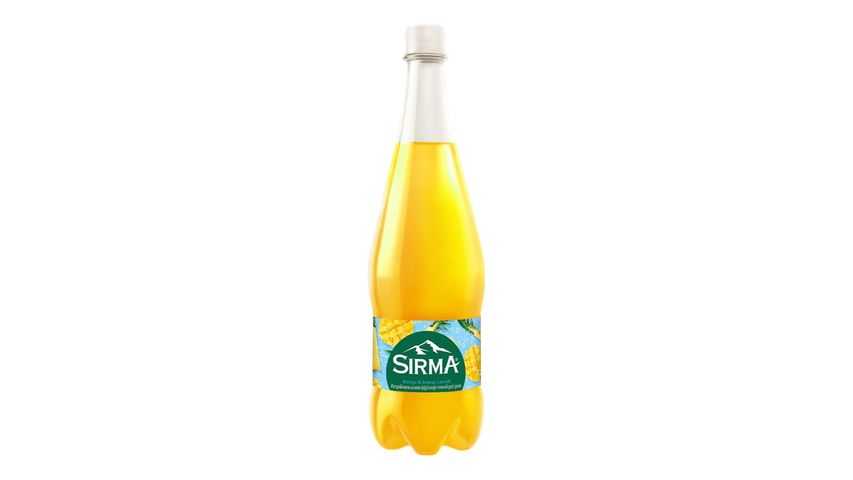 Sırma Natural Sparkling Water with Vitamin C, Mango & Pineapple Flavored 1 L