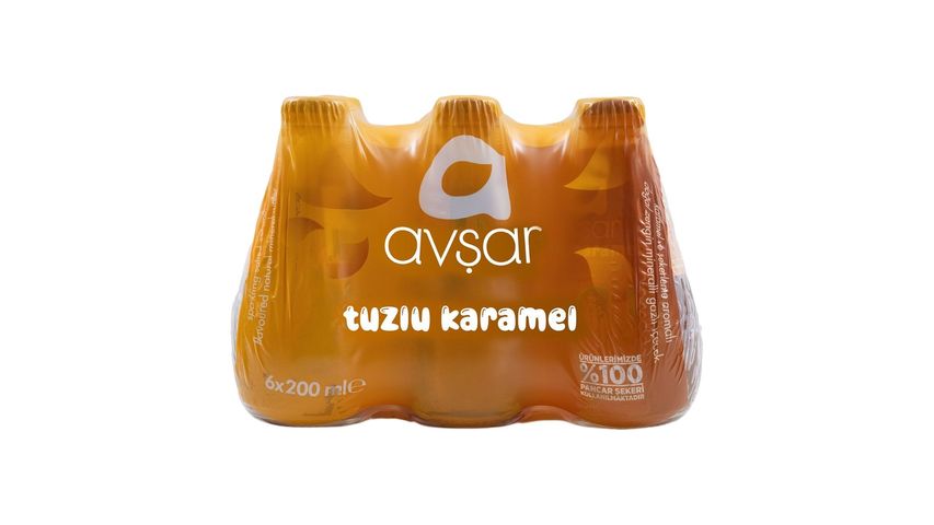Avşar Salted Caramel Flavored Mineral Water 6 x 200 ml