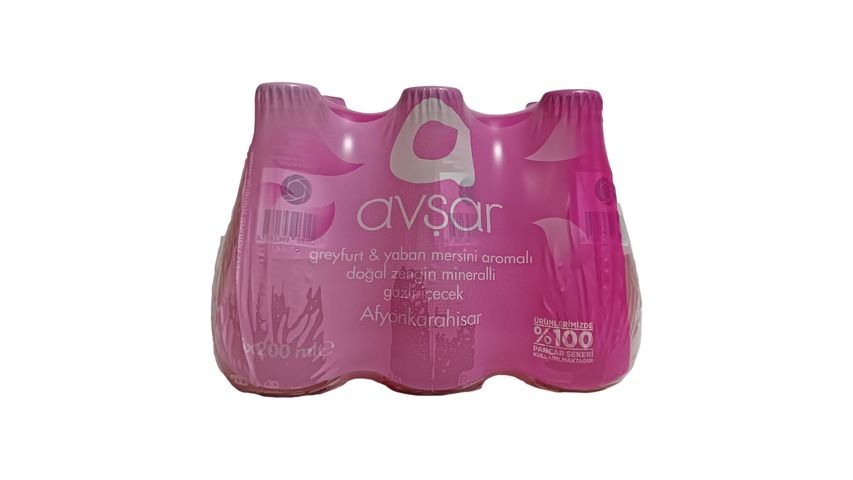 Avşar Greyfurt & Yaban Mersini Aromalı Maden Suyu 6 x 200 ml