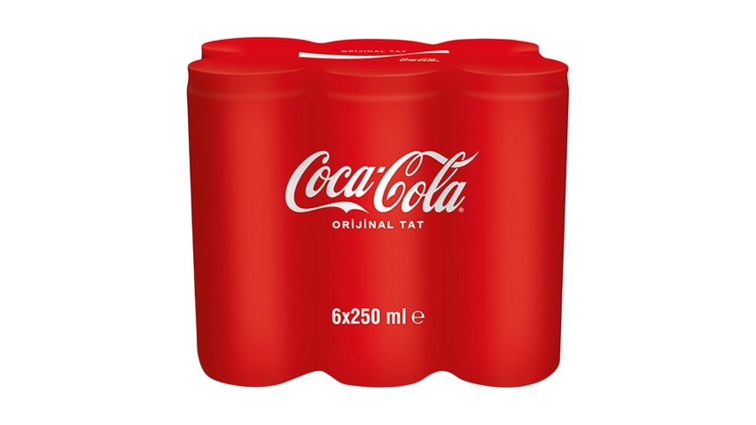 Coca-Cola Kutu 6 x 250 ml