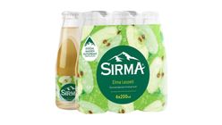 Sırma Natural Sparkling Water with Vitamin C, Apple Flavored 6 x 200 ml