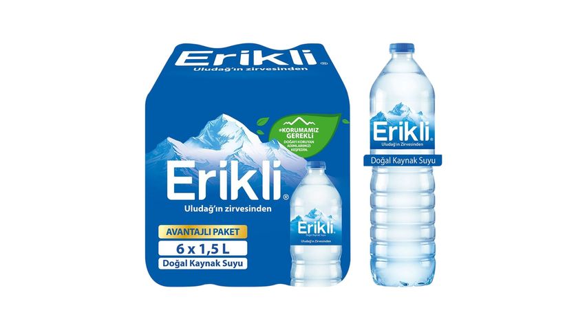 Erikli Doğal Kaynak Suyu 6 x 1.5 L Pet