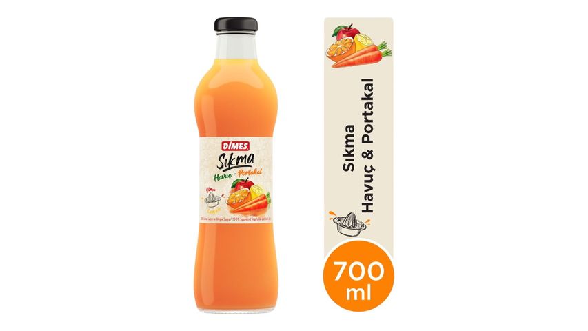 Dimes Sıkma Havuç & Portakal Suyu 700 ml