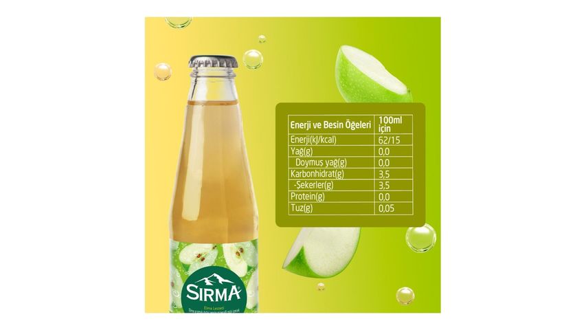 Sırma C Vitaminli Elma Aromalı Doğal Maden Suyu 6 x 200 ml
