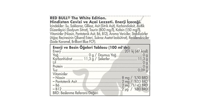 Red Bull Enerji İçeceği Hindistan Cevizi ve Açai 250 ml