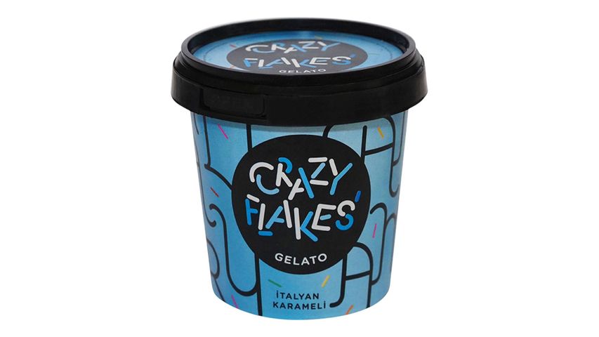 Crazy Flakes Gelato İtalyan Karamelli Dondurma 180 ml