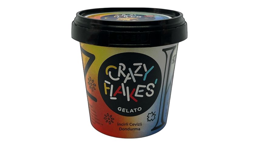 Crazy Flakes İncirli Cevizli Dondurma 180 ml