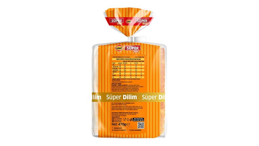 Uno Super Sliced Toast Bread 470 g