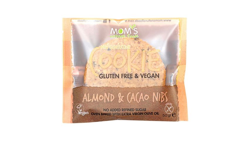 Moms Mom's Gluten-Free Almond-Cocoa Nibs Cookie 50 g