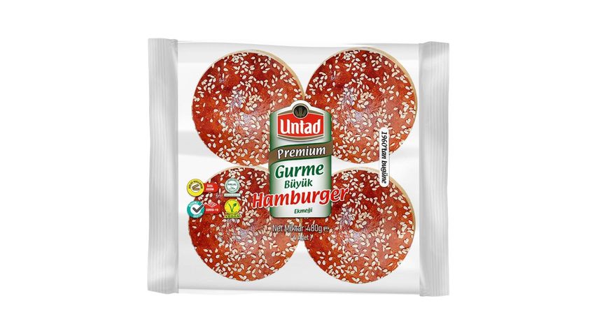Untad Premium Gourmet Large Hamburger Bun 4 x 120 g
