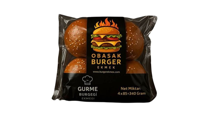 Obaşak Gurme Burger Ekmeği 4'lü 85 g