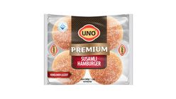 Uno Premium Sesame Large Hamburger Bun 4 pcs 340 g