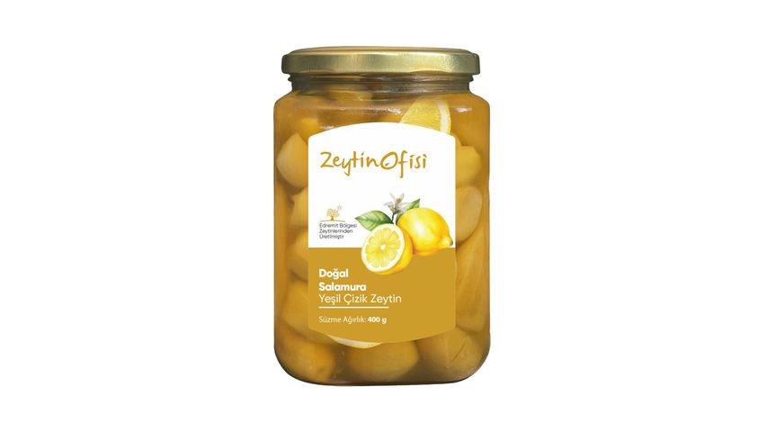 Olive Office Natural Brine Green Sliced Olives 400 g
