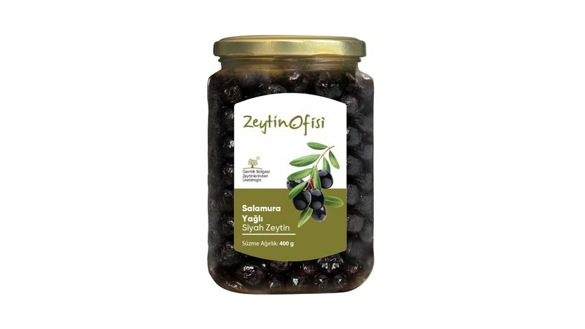 Olive Office Brined Oily Black Olives 400 g