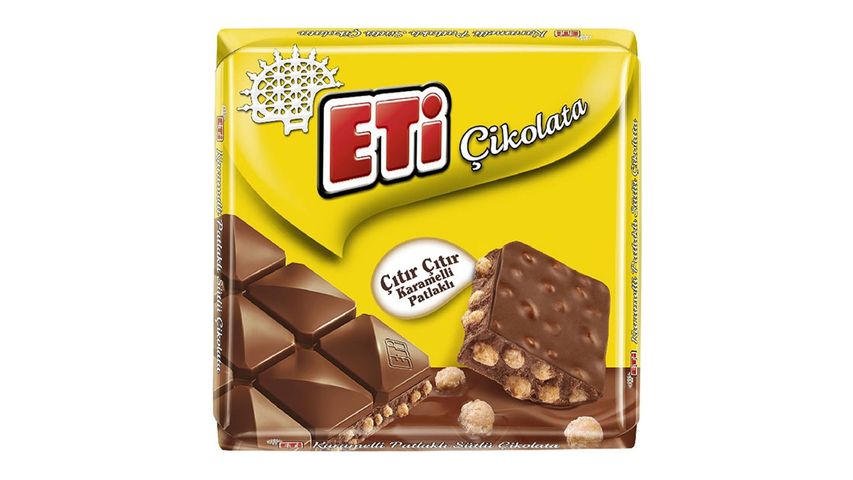 Eti Caramel & Crisp Square Chocolate 57 g