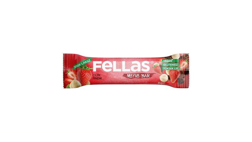 Fellas Çilekli ve Fındıklı Meyve Bar 35 g