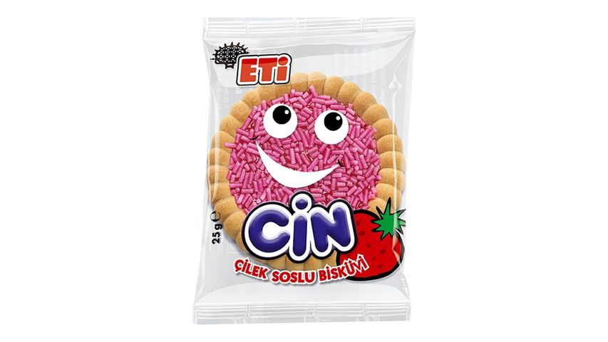 Eti Cin Strawberry Jelly Biscuits 25 g