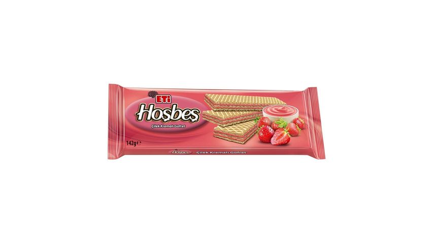 Eti Hoşbeş Çilek Kremalı Gofret 142 g
