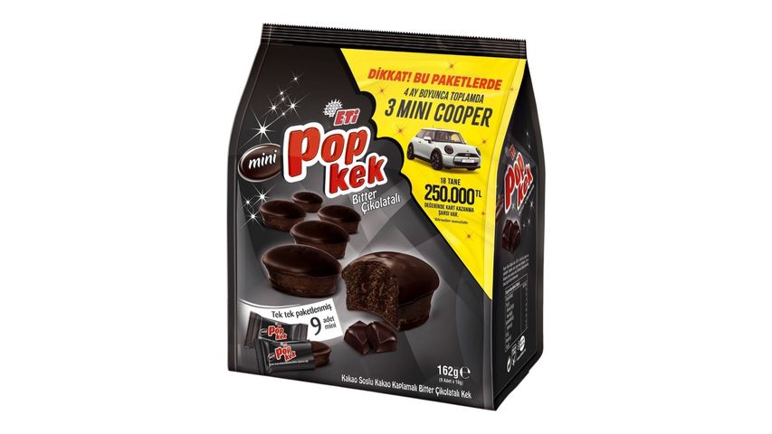 Eti Popkek Mini Dark Chocolate Cake 162 g