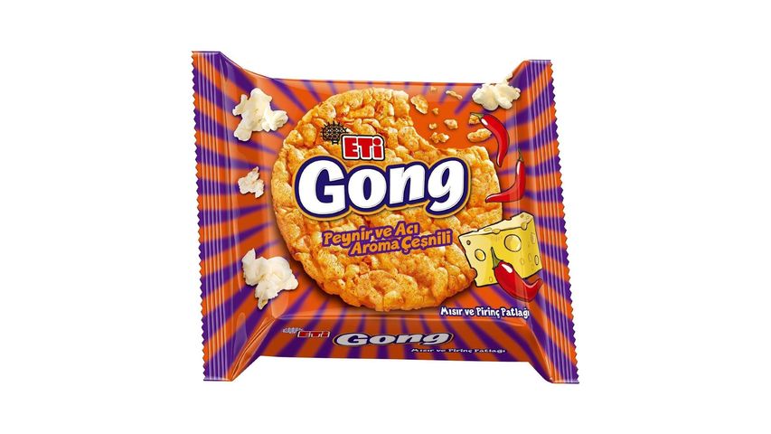 Eti Gong Baharatlı Peynirli Mısır ve Pirinç Patlağı 34 g
