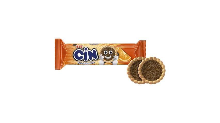 Eti Cin Lokmalık Portakallı Bisküvi 114 g