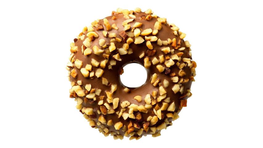 Donut Worry Be Happy Fındıklı Çikolata Dolgulu Donut 1 Adet