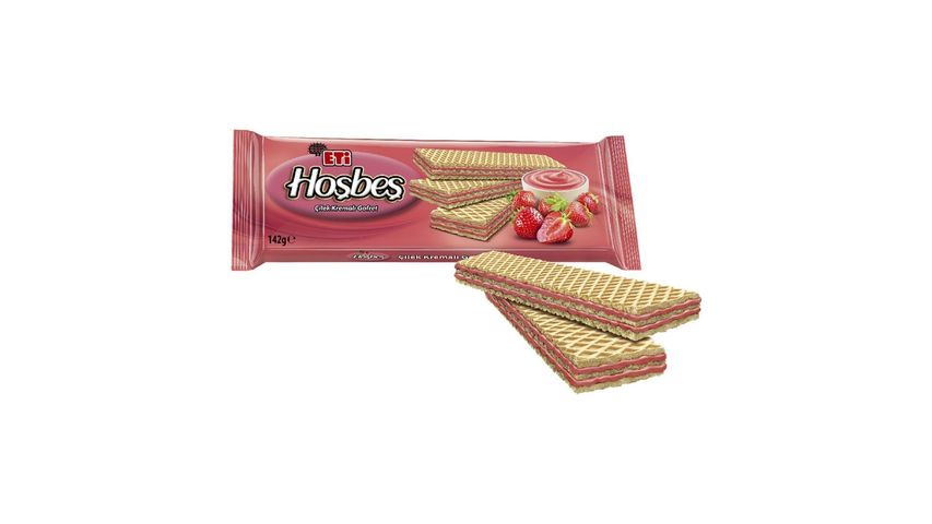 Eti Hoşbeş Çilek Kremalı Gofret 142 g