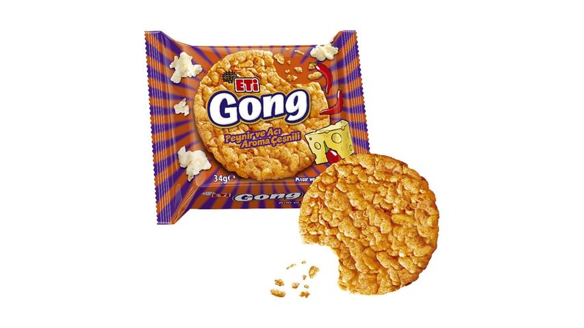 Eti Gong Baharatlı Peynirli Mısır ve Pirinç Patlağı 34 g
